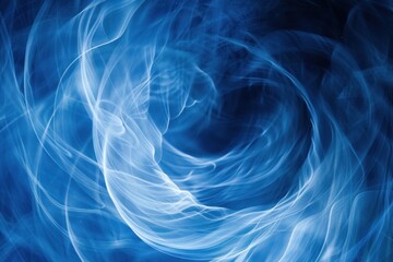 Abstract Blue Swirling Light background