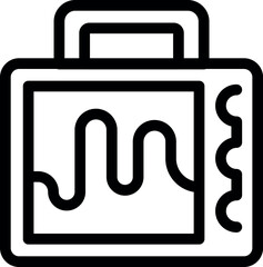 Electrocardiogram device showing heart rate on screen, used to monitor heart health