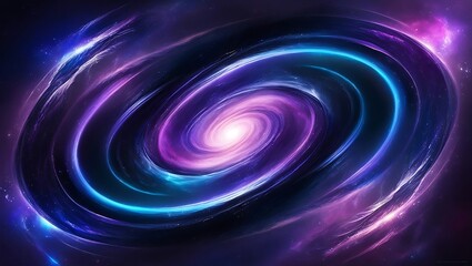 Celestial-themed gradient with cosmic purple melting into stellar lavenders and deep space blues.