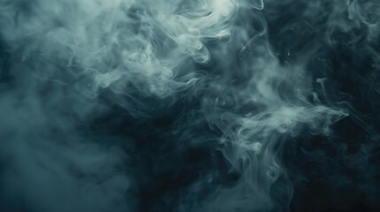 Ethereal swirling smoke patterns against a dark background. Halloween-themed art, artistic background, vapor effects, graphic design elements.
