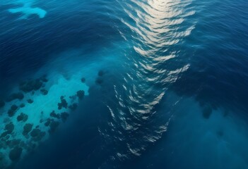 Beautiful beach scenery, high angle view of the sea