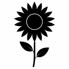 Fototapeta premium sunflower isolated on white background