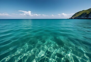 Fototapeta premium Beautiful beach scenery, high angle view of the sea