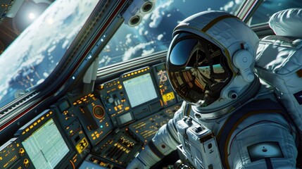 An advanced virtual reality astronaut training program with zero-gravity simulations