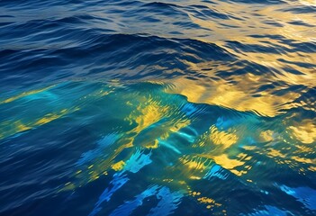 Beautiful beach scenery, high angle view of the sea