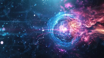 Fototapeta premium Abstract Cosmic Sphere