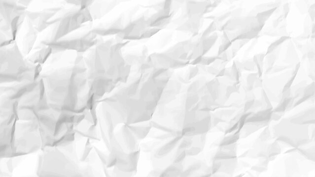 White crumpled paper abstract background texture