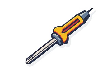 Fototapeta premium Screwdriver isolated on white background.