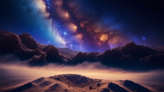planets and galaxy background 13.