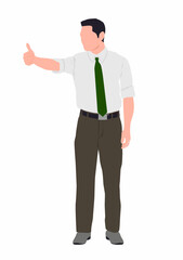 Illustration of a businessman. 