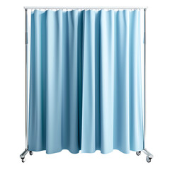 Medical privacy curtain in light blue, providing a clean and professional barrier. Ideal for hospitals, clinics, and privacy needs.