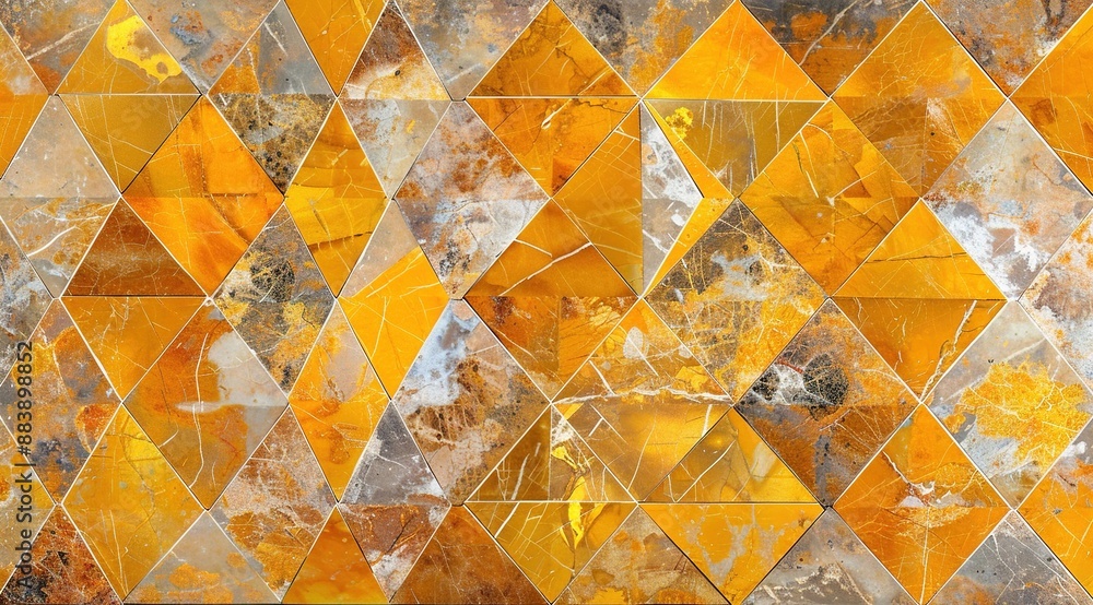 Poster abstract background with triangles