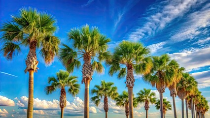 of Palmetto Palm trees on a background, palmetto, palm trees,background, , tropical, foliage, nature, greenery, exotic, design