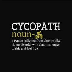 Cycopath Definition Mountain Bike Funny MTB Biker Biking