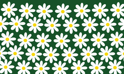 daisy flower, daisy bakground, textiles,  wrapping paper,interior decor, abstract backgrounds. vector illustration.