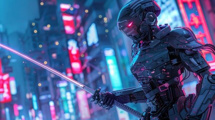 Cyberpunk Samurai