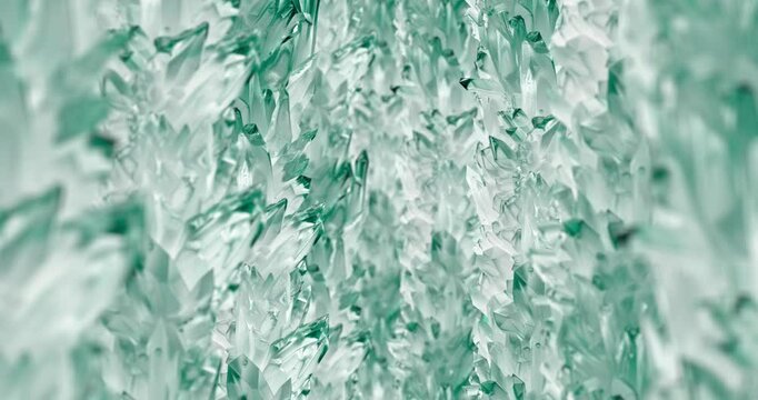 Animation loop parallax ice abstract background. 