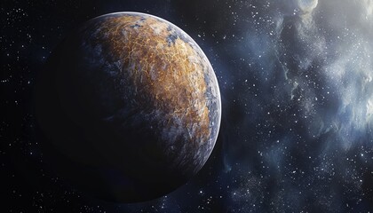 Obraz premium Planet in Space, Vast and Mysterious