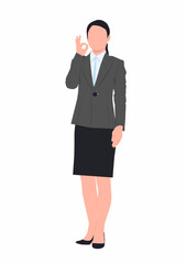 beautiful businesswoman. successful business lady on isolated white background. 