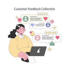 Digital Strategy. Flat Vector Illustration