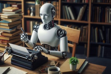 Artificial intelligence that is an accomplished creative writer – Generated Image