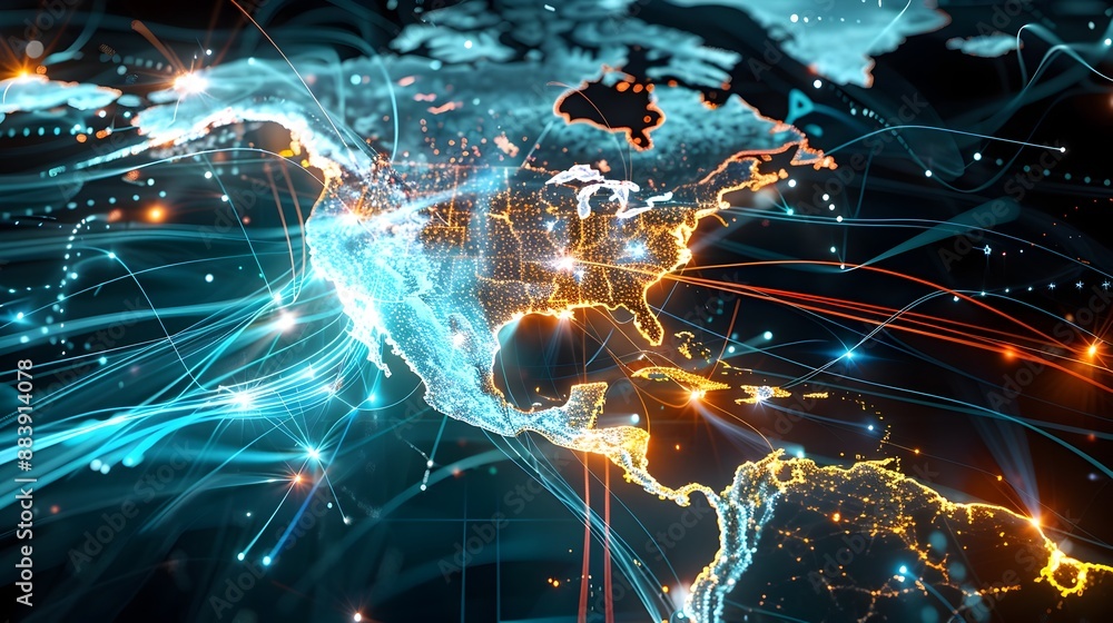 Poster real-time data visualization mapping metropolitan crime statistics