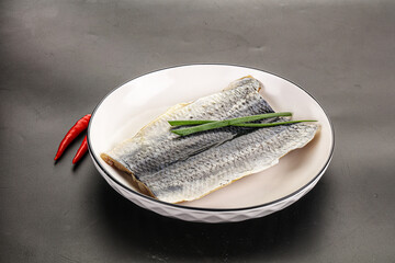 Herring pickled fillet with skin