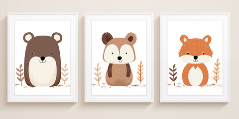 Baby poster print illustration.