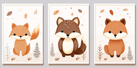 Baby poster print illustration.