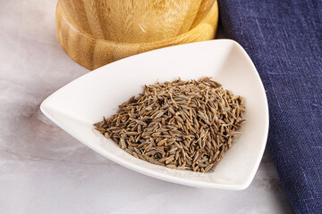 Zeera seeds in the bowl