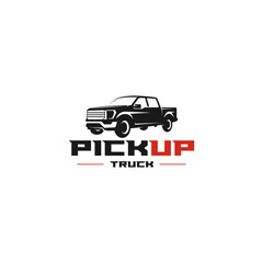 Pick up truck, truck logo template. Suitable for your design need, logo, illustration, animation, etc.