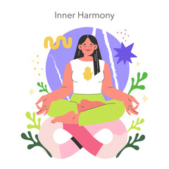 Balance Wheel. Flat Vector Illustration