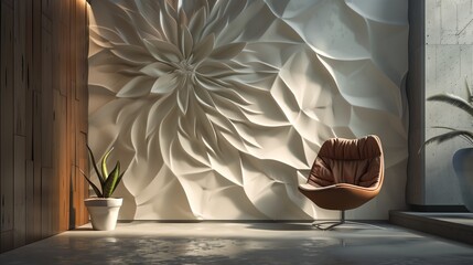 Nature-inspired motifs and 3D printing create stunning, eco-friendly wallpapers blending innovation with beauty.
