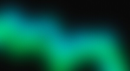 abstract gradient green color on dark grainy texture background soft noise effect Nostalgia, vintage, retro