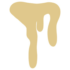 Melted Cheese Or Butter Drip Paint