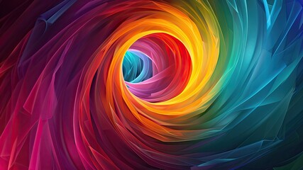 Fototapeta premium Vibrant abstract digital art with colorful spirograph patterns. Ideal for wallpapers, backdrops, and creative designs. Eye-catching and unique.