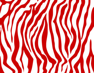 tiger texture red on white background