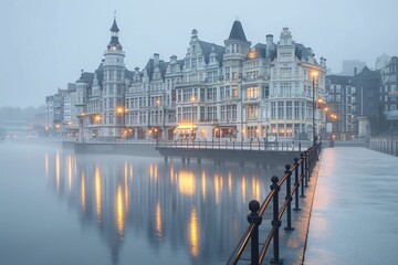 Obraz premium Colourful city scape UHD wallpaper