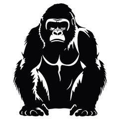 awesome mad  gorilla logo design