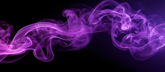 Abstract Purple Smoke Swirls