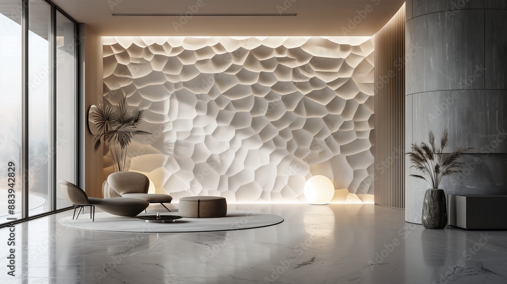 Poster 3d wallpaper textures enhance interiors, adding depth to minimalist aesthetics and transforming spac