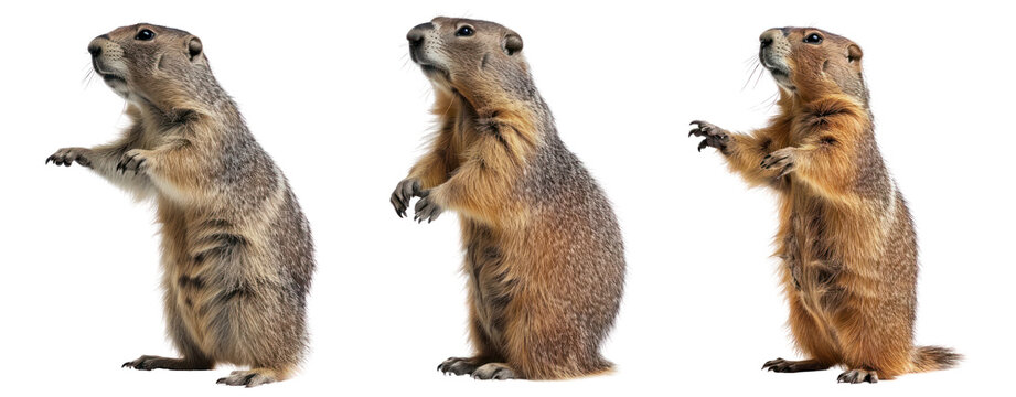 set of stand groundhog cut out