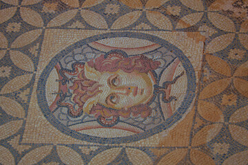 Decorations of the ancient houses of Ephesus, Turkey