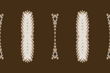 Ethnic ikat design Aztec tribal African art. Seamless pattern in tribal, folk embroidery, and Mexican style. Geometric ornament. Design for print fabric carpet