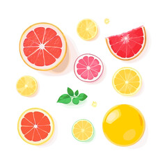 Obraz premium summer isolated on white background --no shadow