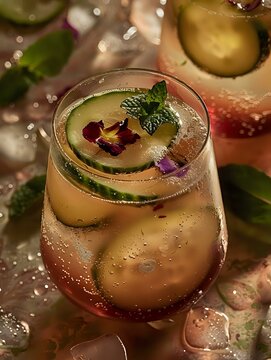 Chilled White Wine Refreshment Idea
