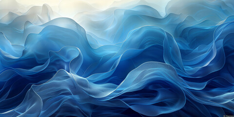 Obraz premium 抽象的な青い光線