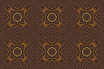Ethnic ikat design Aztec tribal african art. Seamless pattern in tribal, folk embroidery, and Mexican style. Geometric ornament. Design for print fabric carpet
