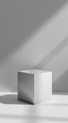 elegant minimalist empty podium with a soft gradient background sophisticated stage for showcasing products modern sleek finish with ambient lighting subtle textures into the platforms surface to add