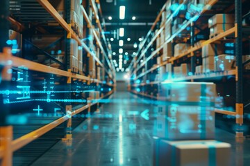 Efficient warehouse system transforming supply chain and logistics for enhanced productivity
